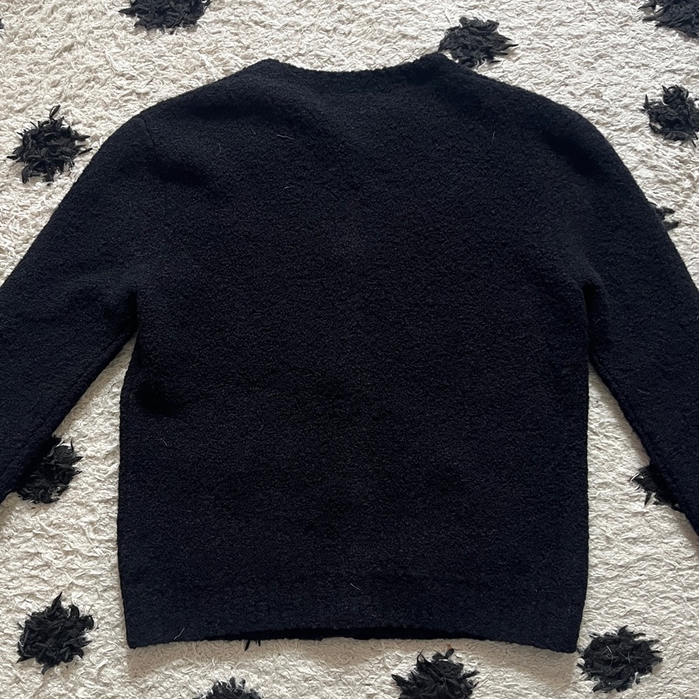 Christian Dior size 34 twinset black wool cashmere blend knit cardigan button up - Picture 10 of 16